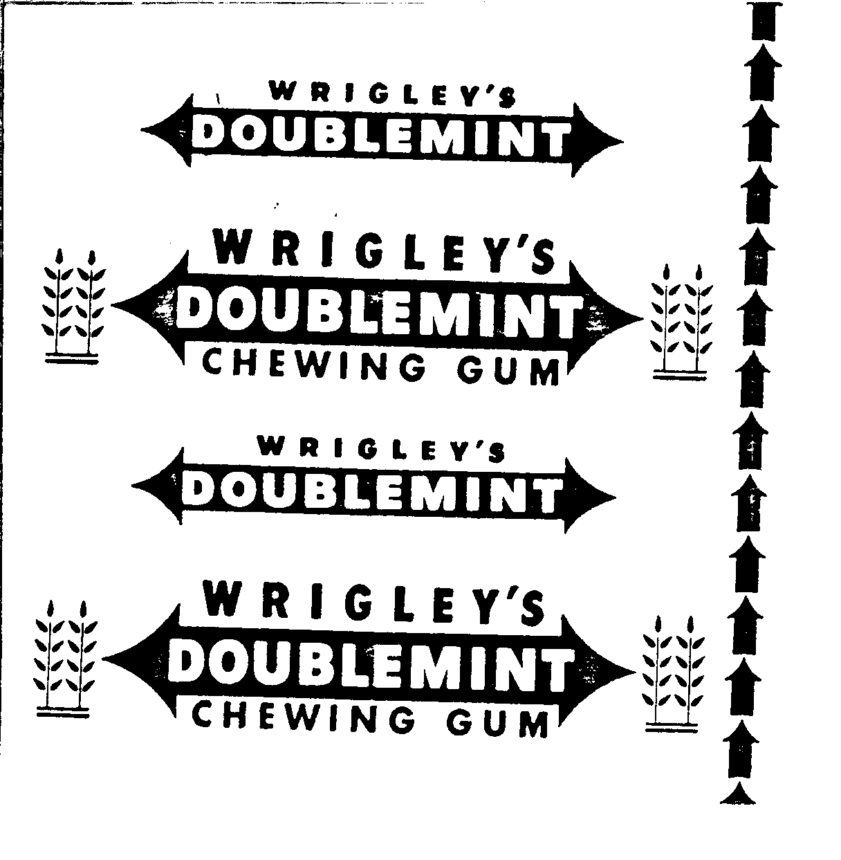 WRIGLEY'S DOUBLEMINT CHEWING GUM