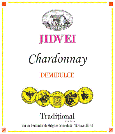 JIDVEI Tradiţional Chardonnay DEMIDULCE