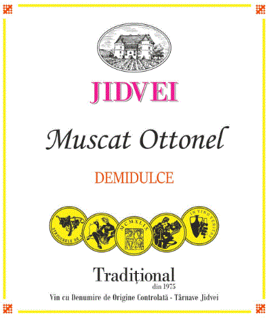 JIDVEI Tradiţional Muscat Ottonel DEMIDULCE