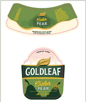 GOLDLEAF CIDER PEAR REFRESHING PEAR-BASED LOW ALCOHOLIC DRINK PREMIUM CIDER