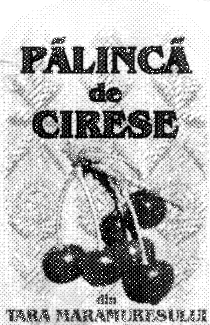 PALINCA DE CIRESE DIN TARA MARAMURESULUI
