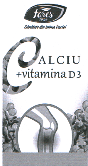 Fares 1929 Sănătate de inima Daciei CALCIU + vitamina D3