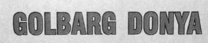 GOLBARG DONYA