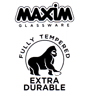 MAXIM GLASSWARE FULLY TEMPERED EXTRA DURABLE