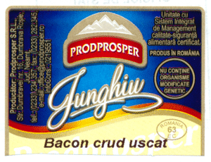 PRODPROSPER Junghiu Bacon crud uscat