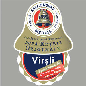 FABRICĂ SALCONSERV PATRIMONIU MEDIAȘ Virșli Specialitate de cârnați picanți care se fierb
