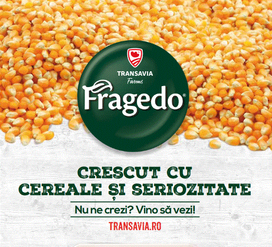 Transavia Farms Fragedo CRESCUT CU CEREALE ŞI SERIOZITATE Nu ne crezi? Vino să vezi! TRANSAVIA.ro