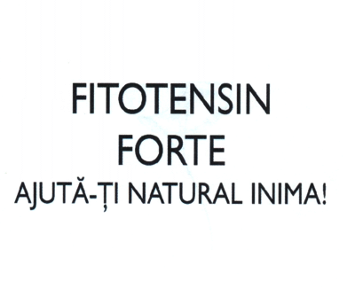 FITOTENSIN FORTE AJUTĂ-ŢI NATURAL INIMA!