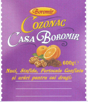 Boromir COZONAC CASA BOROMIR Nuci, Stafide, Portocale Confiate şi urări pentru cei dragi