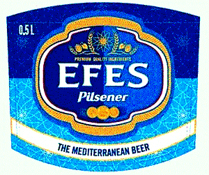 EFES Pilsener THE MEDITERRANEAN BEER