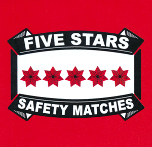 FIVE STARS SAFETY MATCHES