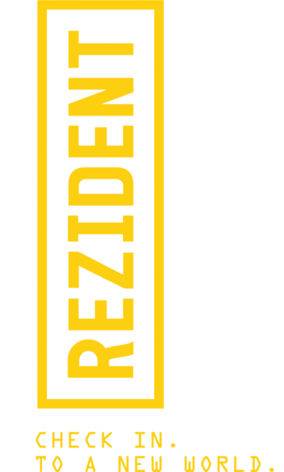 REZIDENT CHECK IN. TO A NEW WORLD.