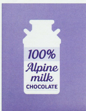 100% Alpine milk CHOCOLATE