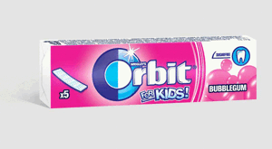Wrigley’s Orbit for Kids! Bubblegum Sugarfree