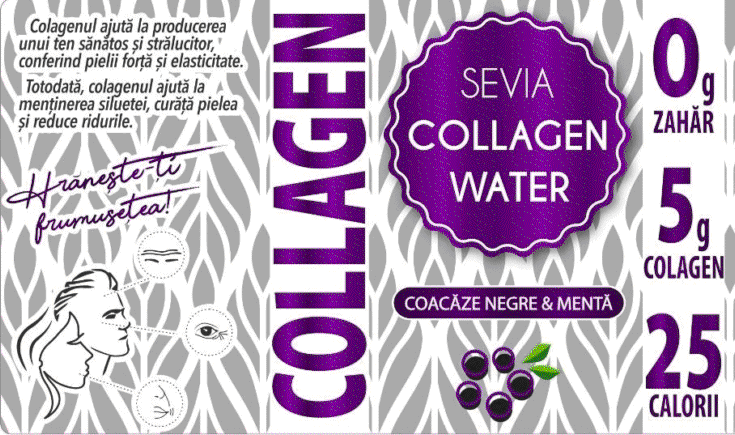 SEVIA COLLAGEN WATER COACĂZE NEGRE & MENTĂ COLLAGEN Hrănește-ți frumusețea!