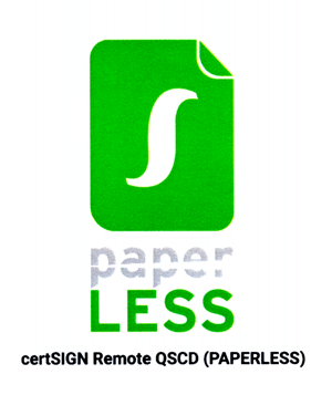 S paper LESS certSIGN Remote QSCD (PAPERLESS)