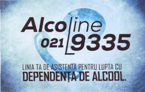 AlcoLine 021 9335 LINIA TA DE ASISTENŢĂ PENTRU LUPTA CU DEPENDENŢA DE ALCOOL.