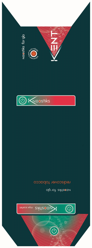 KENT K NEOSTIKS for glo advanced heat technology rediscover tobacco myx scarlet