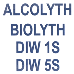 ALCOLYTH BIOLYTH DIW 1S DIW 5S