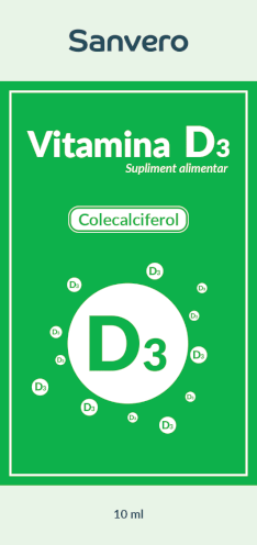 Sanvero Vitamina D3 Colecalciferol