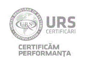 URS CERTIFICĂRI CERTIFICĂM PERFORMANȚA UNITED REGISTRAR OF SYSTEMS CERTIFICATION