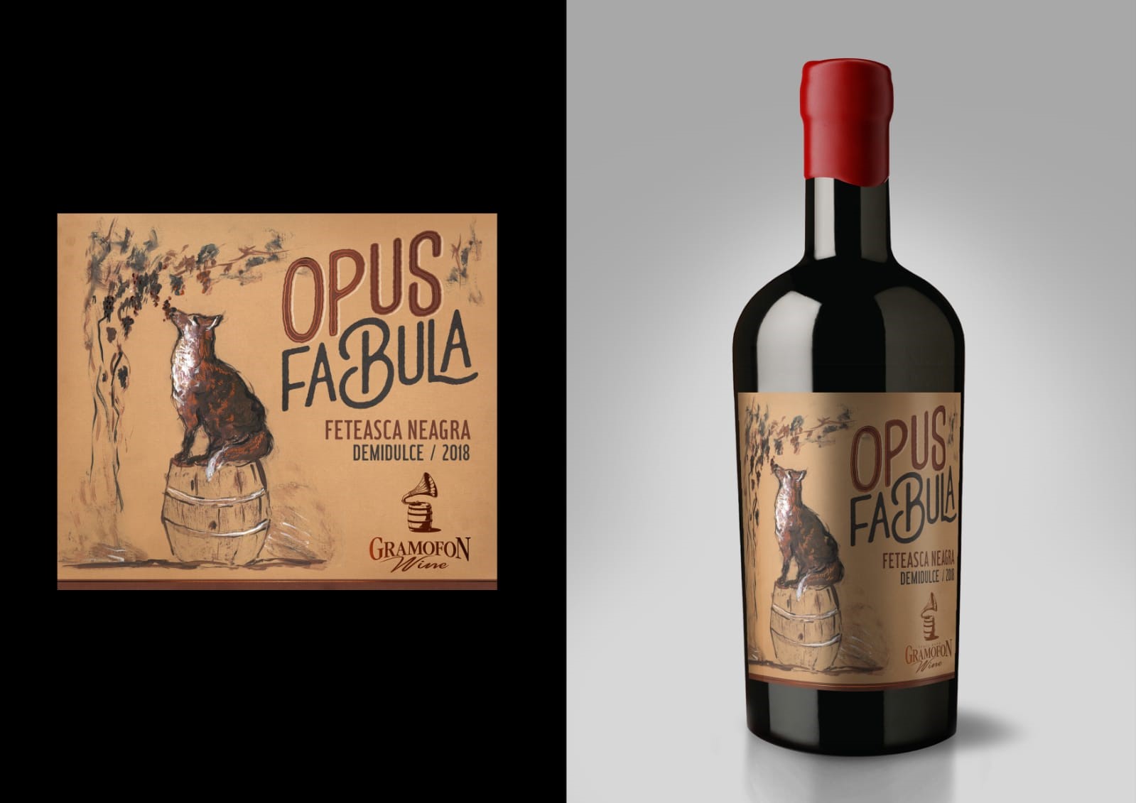 OPUS FABULA FETEASCA NEAGRA DEMIDULCE / 2018 GRAMOFON Wine
