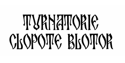 TURNATORIE CLOPOTE BLOTOR