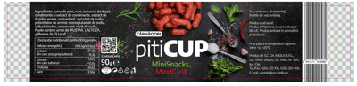 CÂRNĂCIORI pitiCUP MiniSnacks, MaxiGust