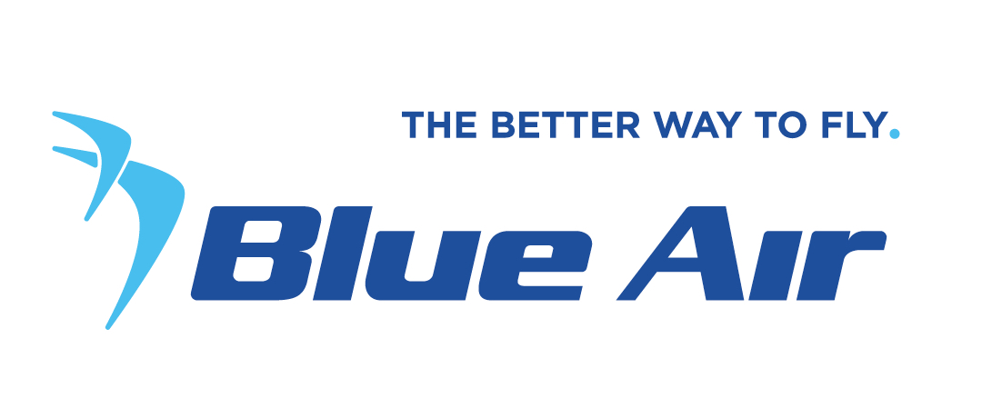 Blue Air THE BETTER WAY TO FLY.