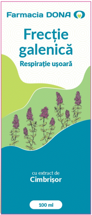 Farmacia DONA Frecție galenică Respirație ușoară cu extract de Cimbrișor