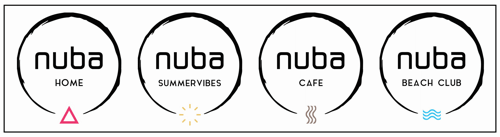 nuba HOME nuba SUMMERVIBES nuba CAFE nuba BEACH CLUB