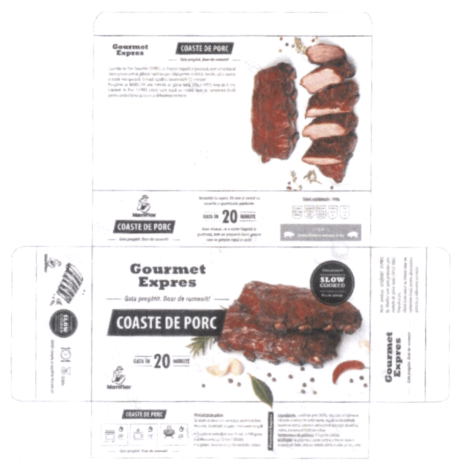 MARIFLOR Gourmet Expres COASTE DE PORC Gata pregătit. Doar de rumenit!