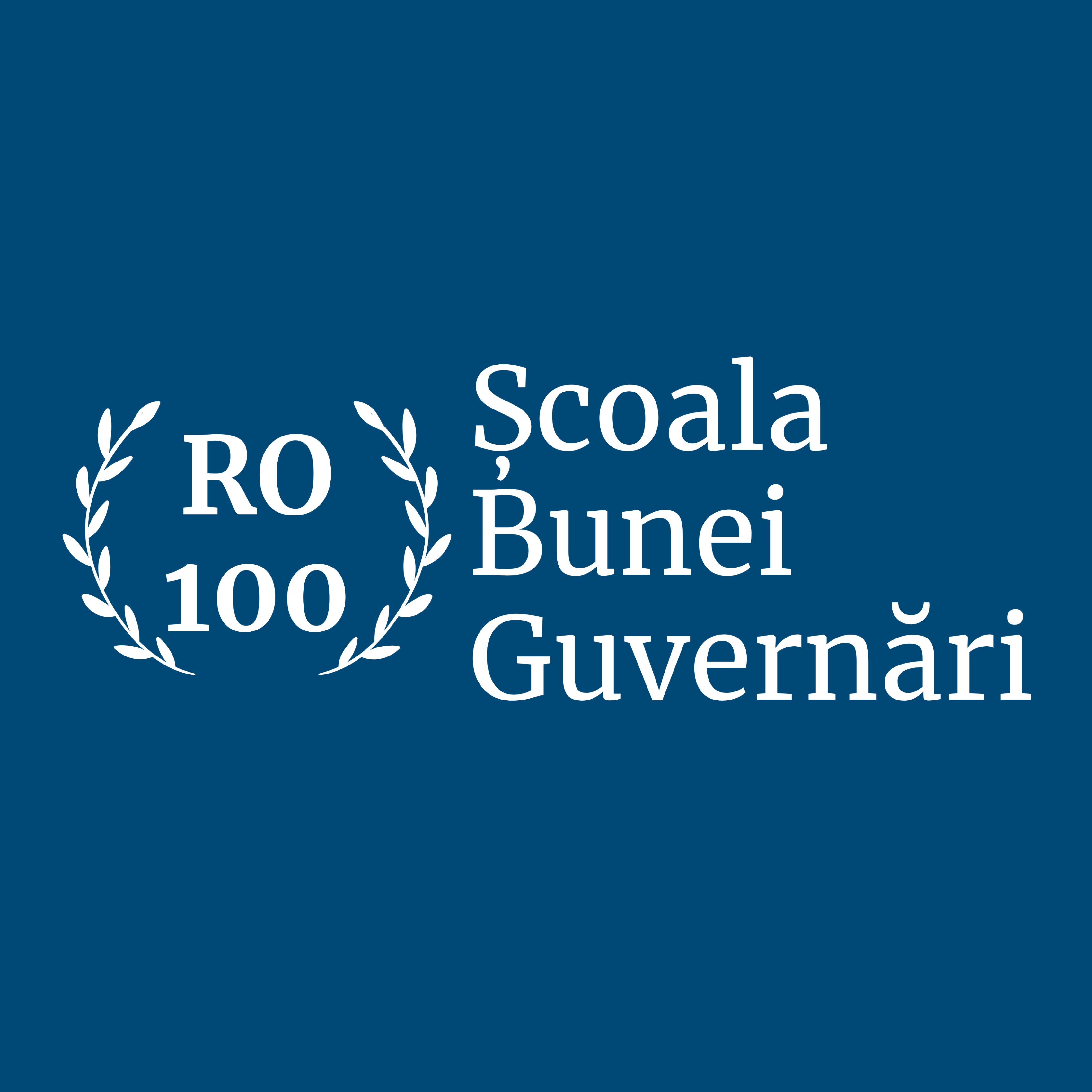RO100 ȘCOALA BUNEI GUVERNĂRI