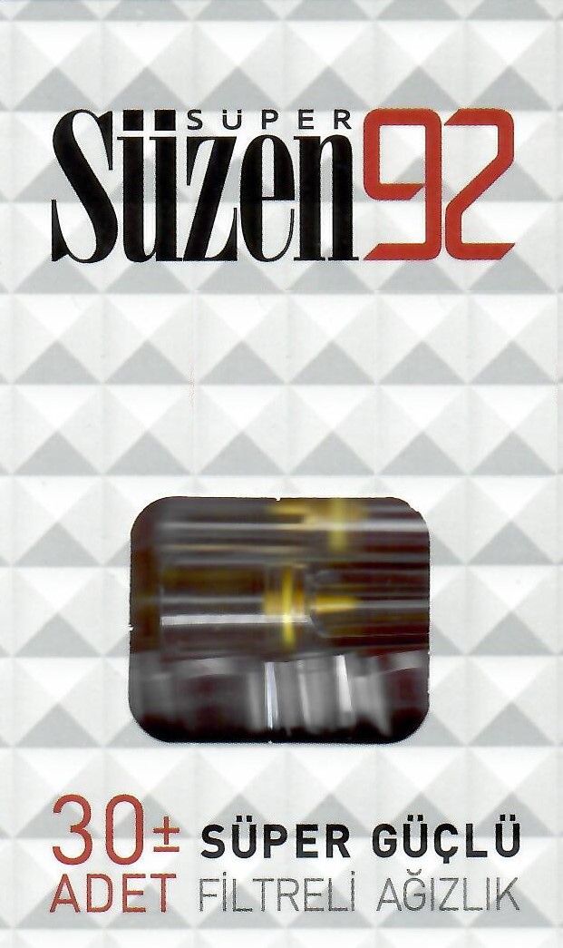 Süzen super 92 SÜPER GÜÇLÜ FILTRELI AĞIZLIK 30 ± ADET