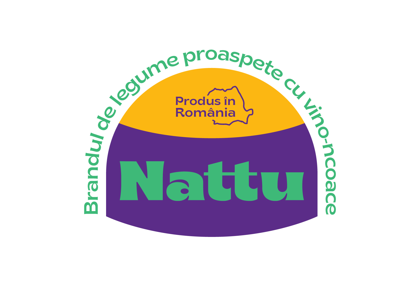 Nattu Brandul de legume proaspete cu vino-ncoace Produs în România
