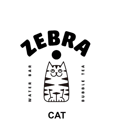 ZEBRA CAT WATER BAR BUBBLE TEA
