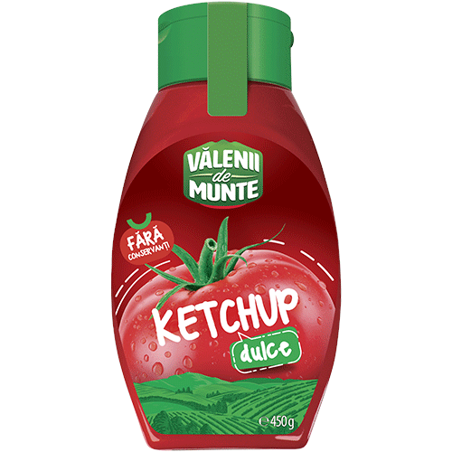 VĂLENII de MUNTE KETCHUP dulce FĂRĂ CONSERVANȚI