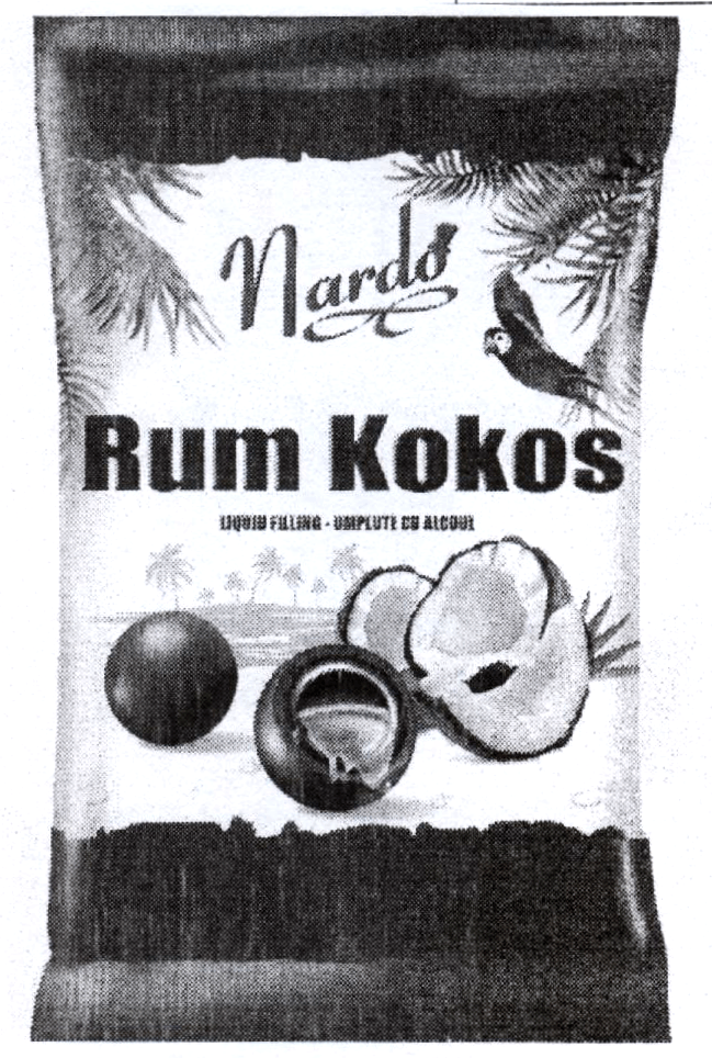 Nardo Rum Kokos LIQUID FILLING-UMPLUTE CU ALCOOL