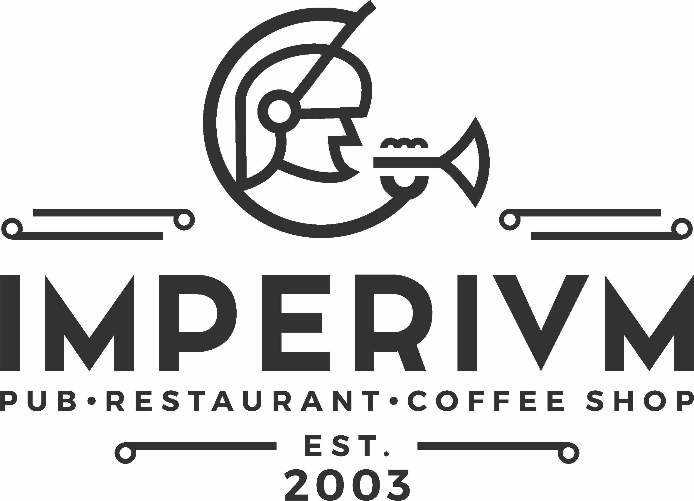 IMPERIVM PUB · RESTAURANT · COFFEE SHOP EST . 2003