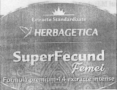 Extracte Standardizate HERBAGETICA SuperFecund Femei Formulă premium 14 extracte intense