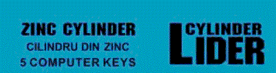 LIDER CYLINDER ZINC CYLINDER CILINDRU DIN ZINC 5 COMPUTER KEYS