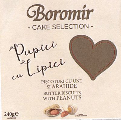 Boromir Pupici cu Lipici CAKE SELECTION PIŞCOTURI CU UNT ŞI ARAHIDE BUTTER BISCUITS WITH PEANUTS