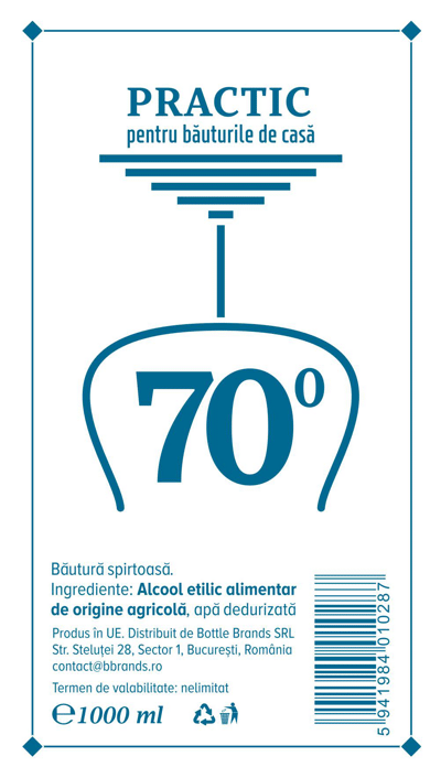 PRACTIC pentru băuturile de casă Băutură spirtoasă