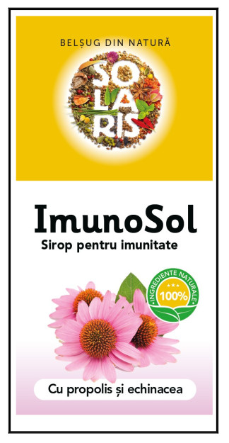 BELŞUG DIN NATURĂ SOLARIS ImunoSol Sirop pentru imunitate Cu propolis şi echinacea