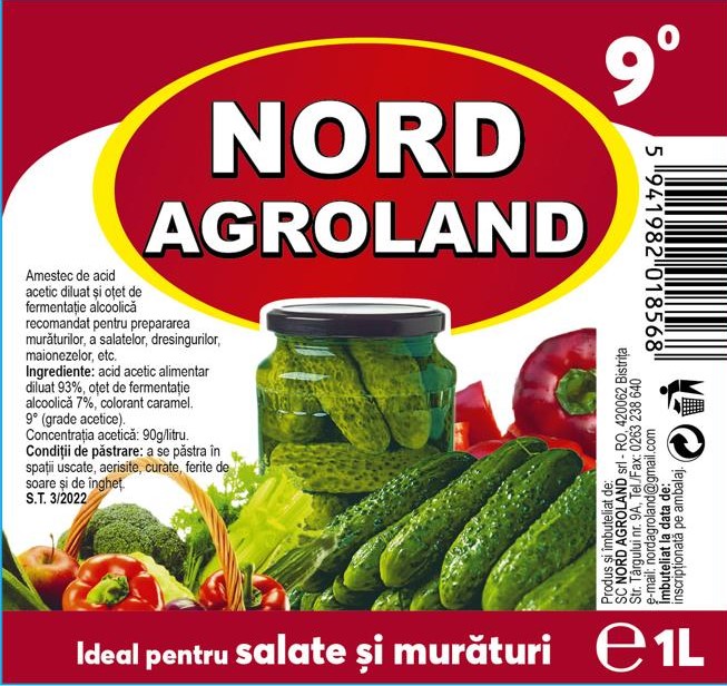 NORD AGROLAND Ideal pentru salate și murături
