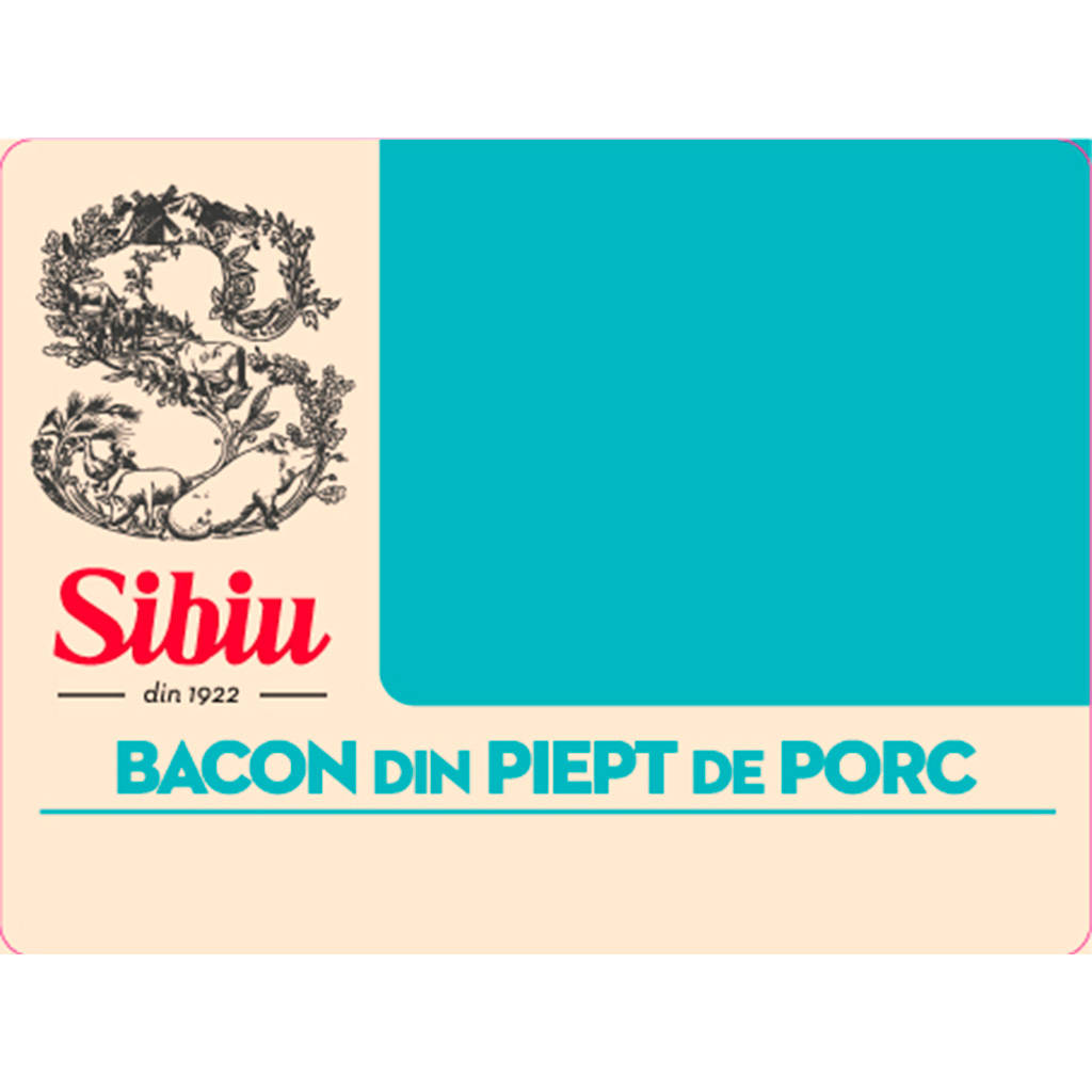 BACON DIN PIEPT DE PORC S Sibiu din 1922