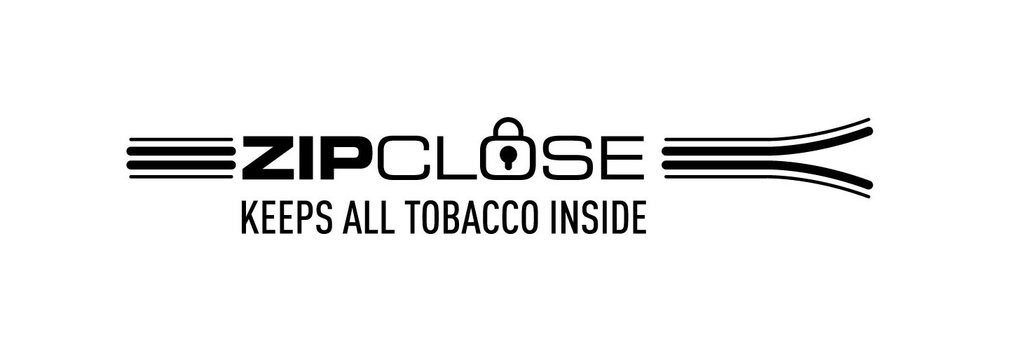 ZIPCLOSE KEEPS ALL TOBACCO INSIDE