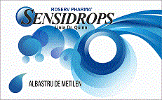 ROSERV PHARMA SENSIDROPS ALBASTRu DE METILEN Linia Dr. Quinn