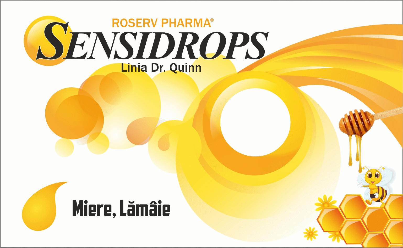 ROSERV PHARMA SENSIDROPS Miere, Lămâie Linia Dr.Quinn