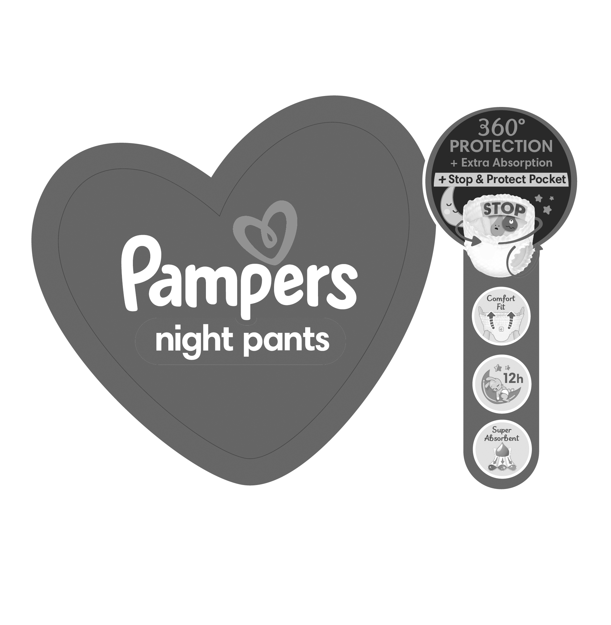 Pampers Night Pants 360 PROTECTION + Extra Absorption + Stop & Protect Pocket